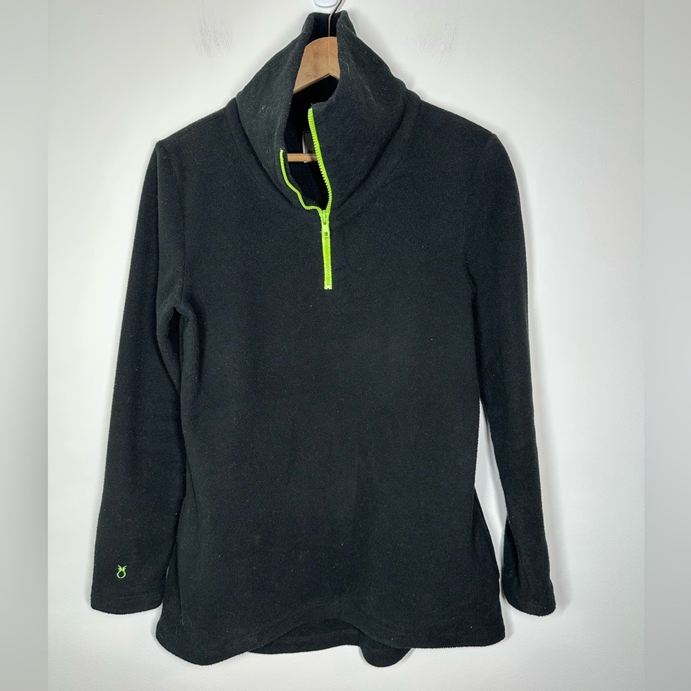 Dudley Stephens Black Vello Fleece Prospect Pullover Medium
